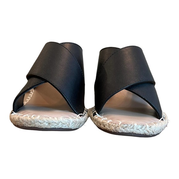 Charles by Charles David NOTCH Black Wedge Espadrille Sandal Women's 7.5 NEW - Picture 6 of 10